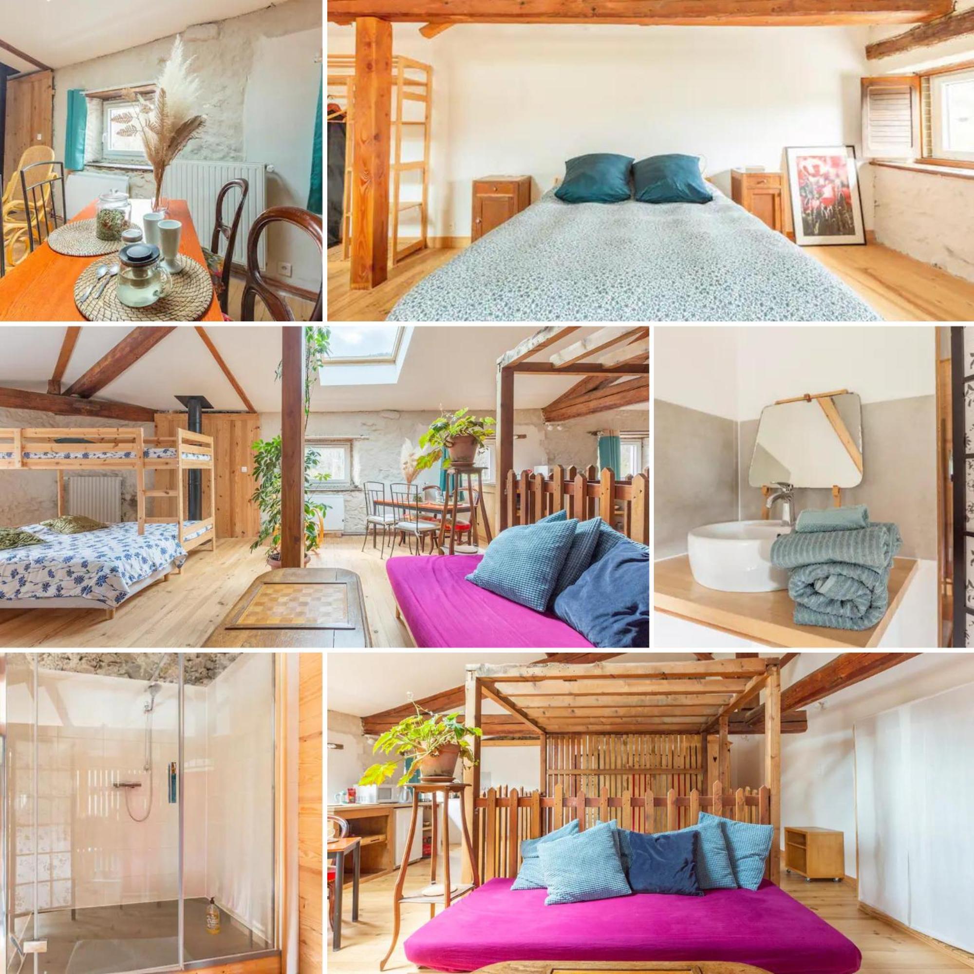 Chambre Triple Deluxe - Gite De La Louve Fougax-et-Barrineuf Εξωτερικό φωτογραφία
